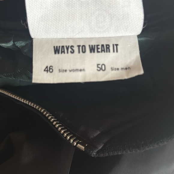 MAISON MARGIELA Reversible Padded Tech Zip Jacke Black size Men 50 W 46 - Picture 11 of 13